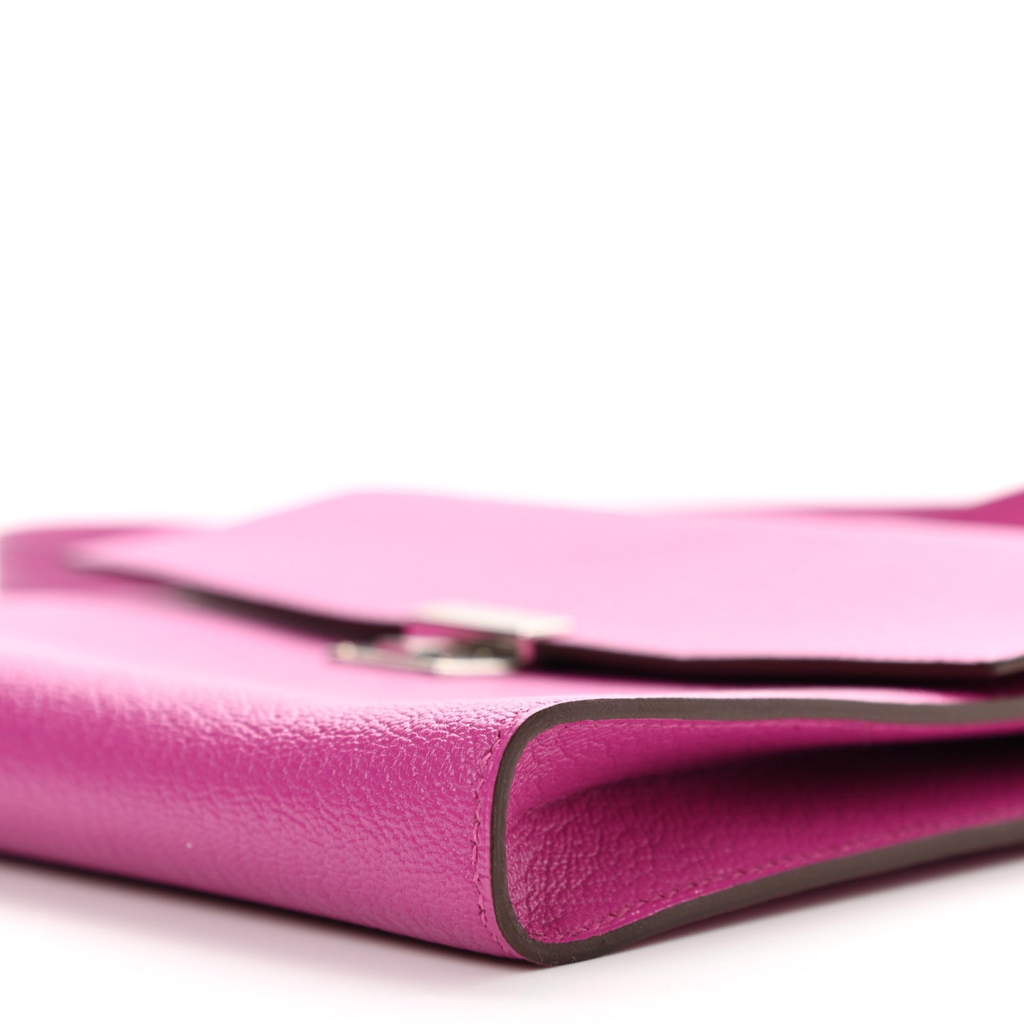 Chevre Mysore Clic 16 Wallet Rose Poupre