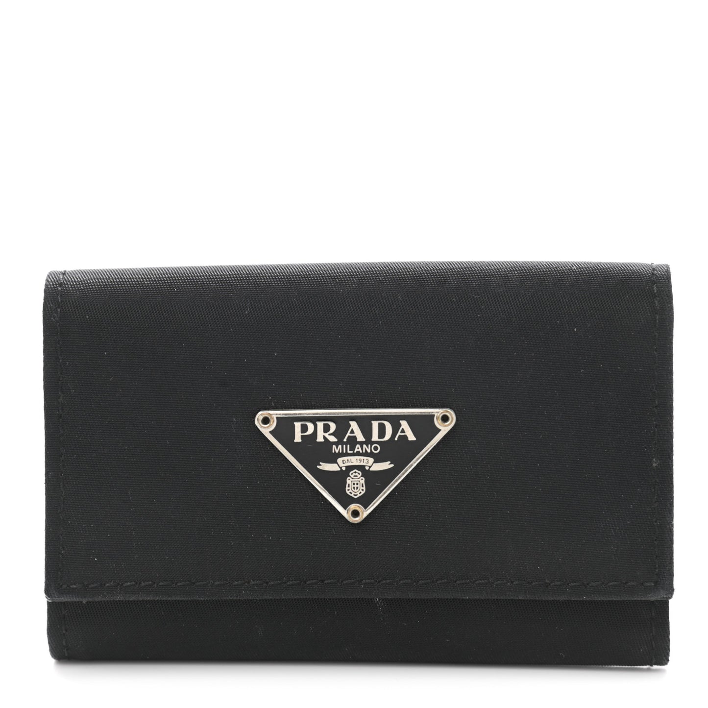 Tessuto Nylon 6 Key Holder Black