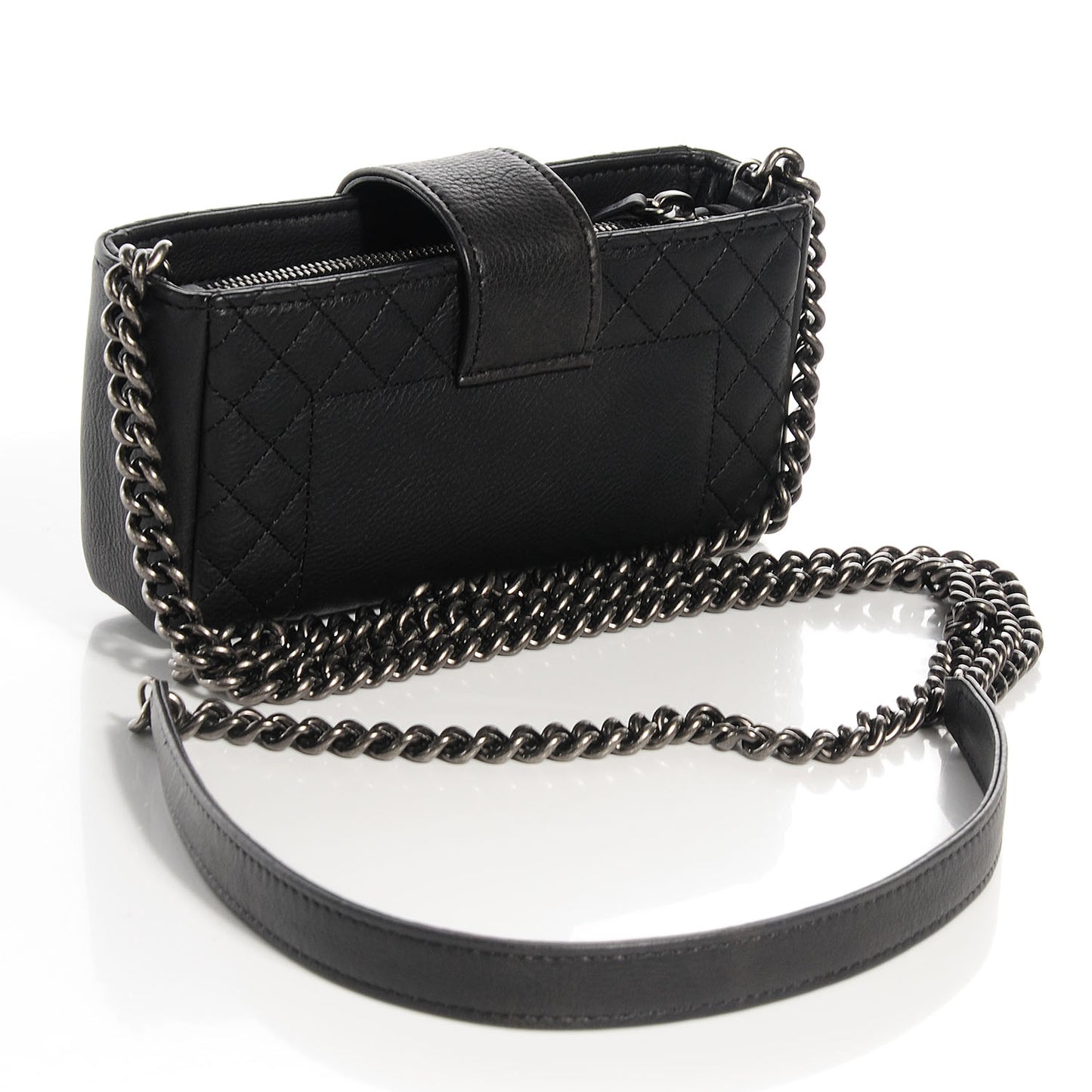 Calfskin Boy Reverso Mini Pochette Black