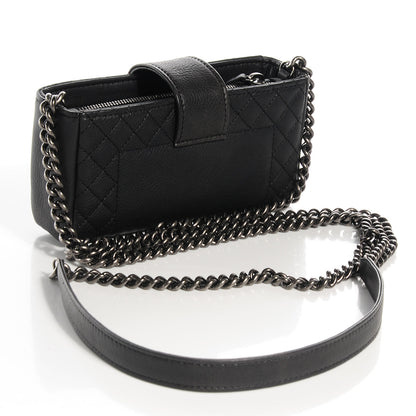 Chanel Calfskin Boy Reverso Mini Pochette Black 3 of 9