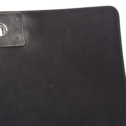 Chanel Lambskin Stitched Medium Boy Flap Black 23 of 24