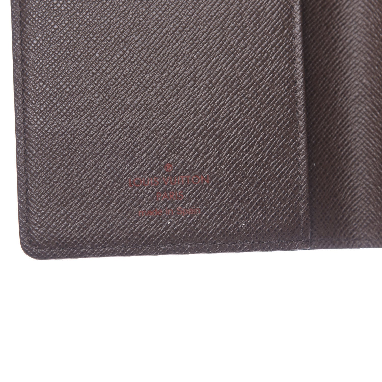 Louis Vuitton Damier Ebene Checkbook Cover Wallet 6 of 10