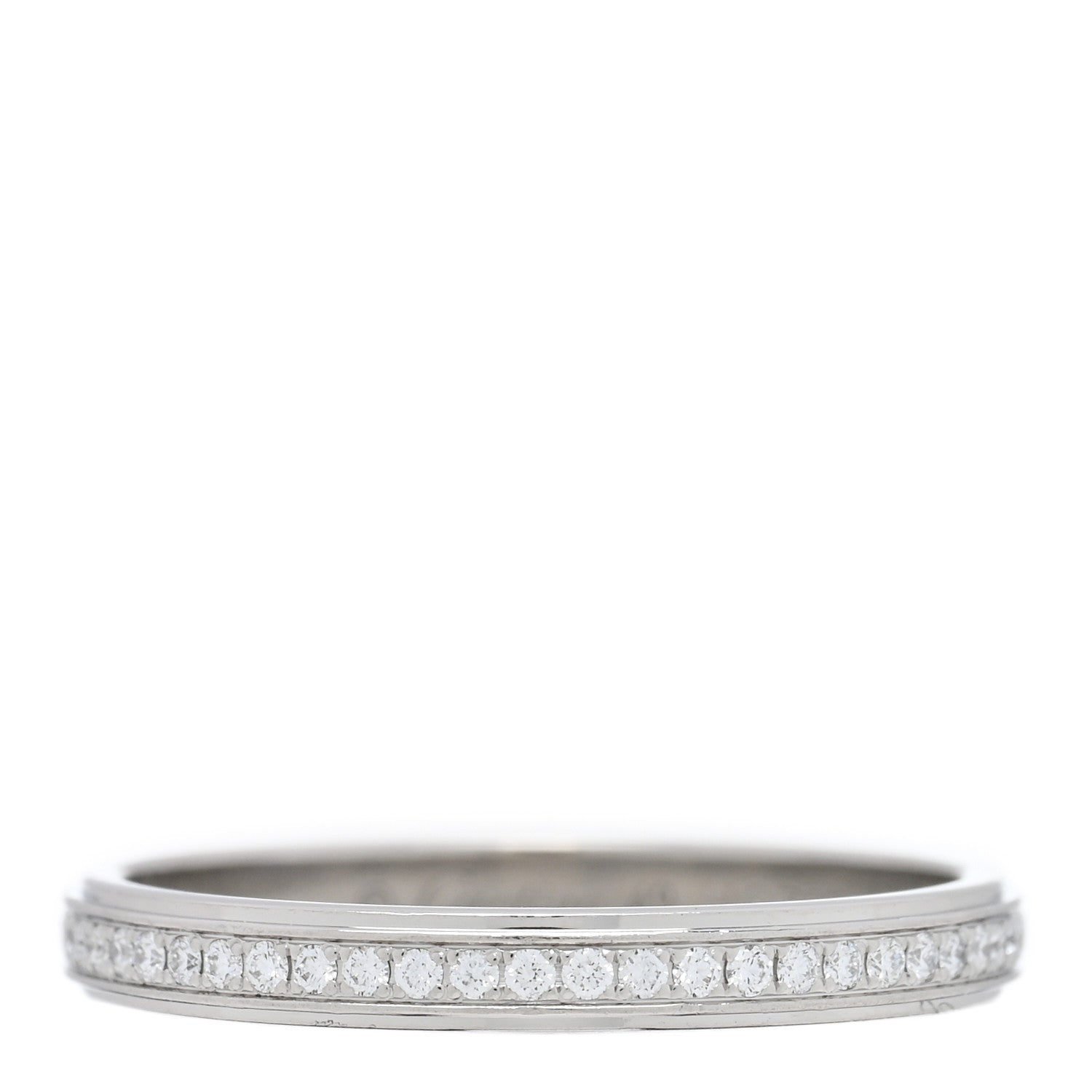 Cartier Platinum Diamond 2.3mm D'Amour Wedding Band Ring 49 5 1 of 4