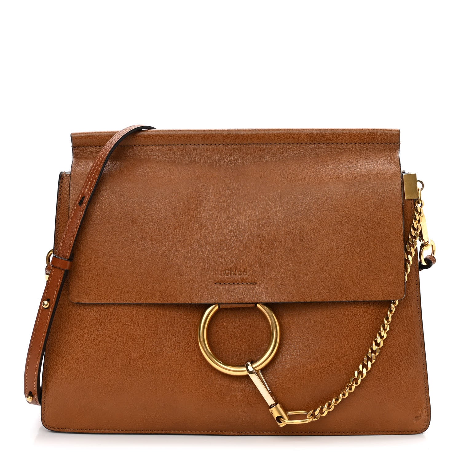 Chloe Goatskin Medium Faye Shoulder Bag Caramel 1 of 13