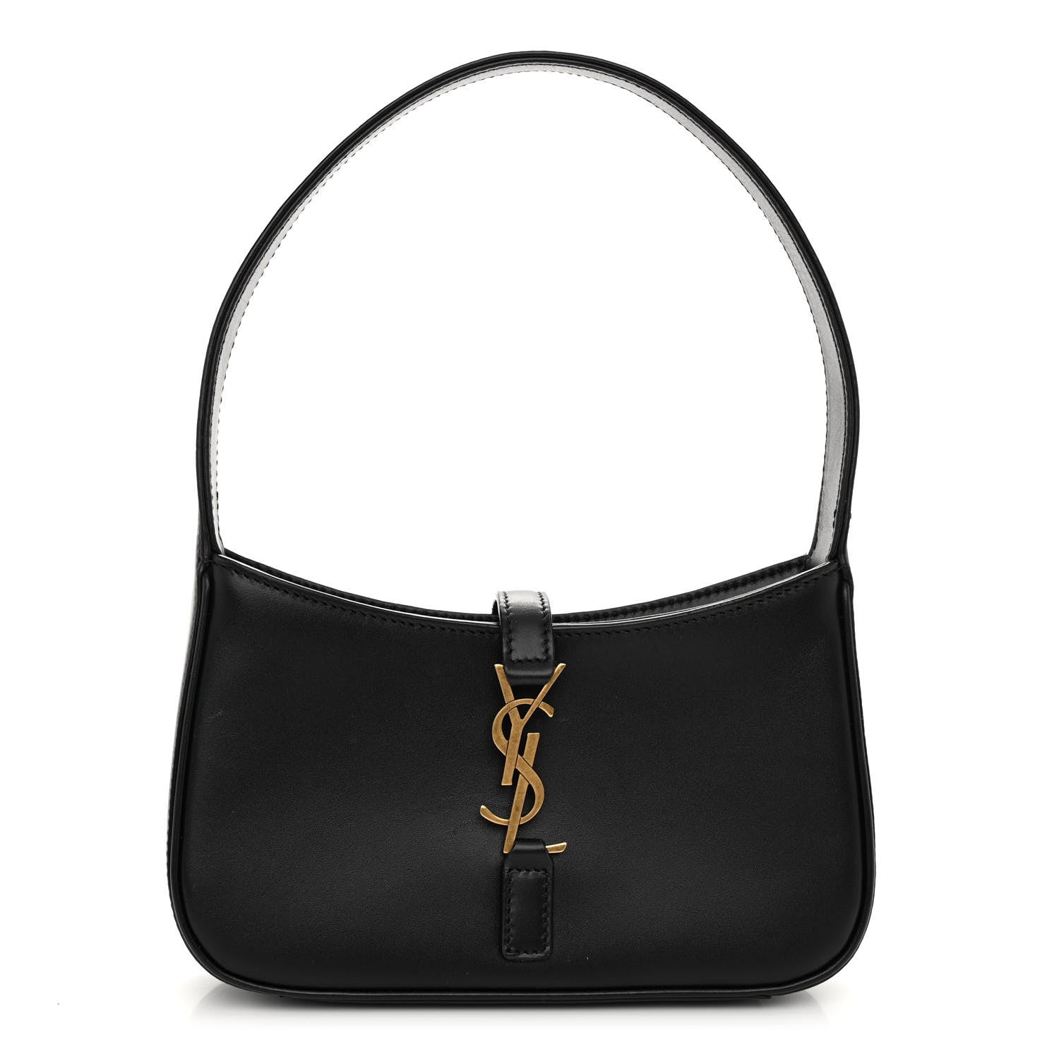 Saint Laurent Smooth Calfskin Le 5 A 7 Mini Hobo Black 1 of 9