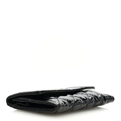Chanel Patent Quilted Flap Card Holder Black 4 of 7