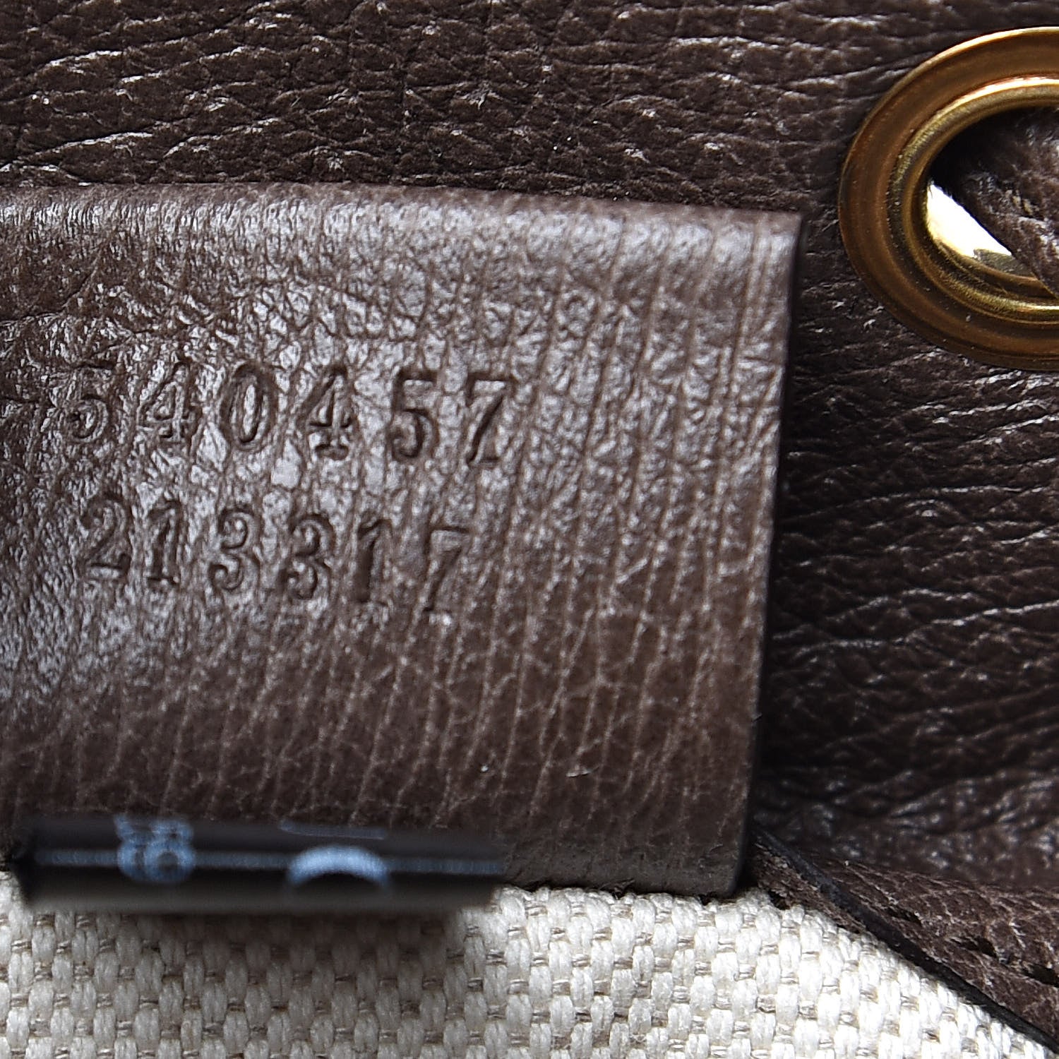 Gucci GG Supreme Monogram Web Ophidia Bucket Bag Brown 7 of 9