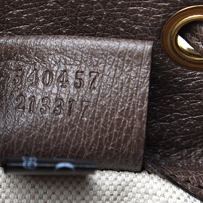 Gucci GG Supreme Monogram Web Ophidia Bucket Bag Brown 7 of 9