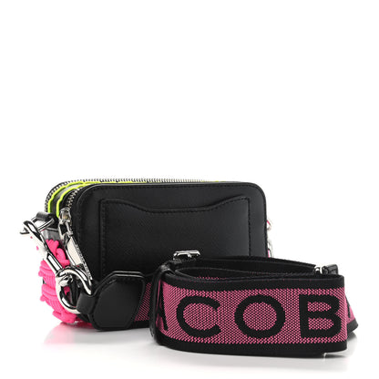 Marc Jacobs Saffiano Whipstitched Small Snapshot Camera Bag Black 3 of 10