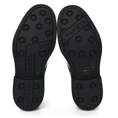 Bottega Veneta Scarpa Pelle Level Lace Up Mens Derby Shoes 44.5 Black 6 of 9