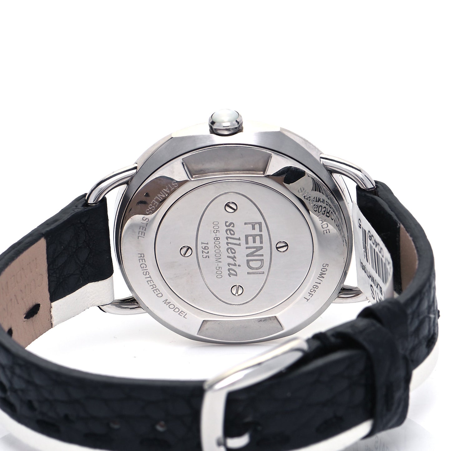 Stainless Steel Calfskin 38mm Selleria Two Tone Quartz Watch Grey