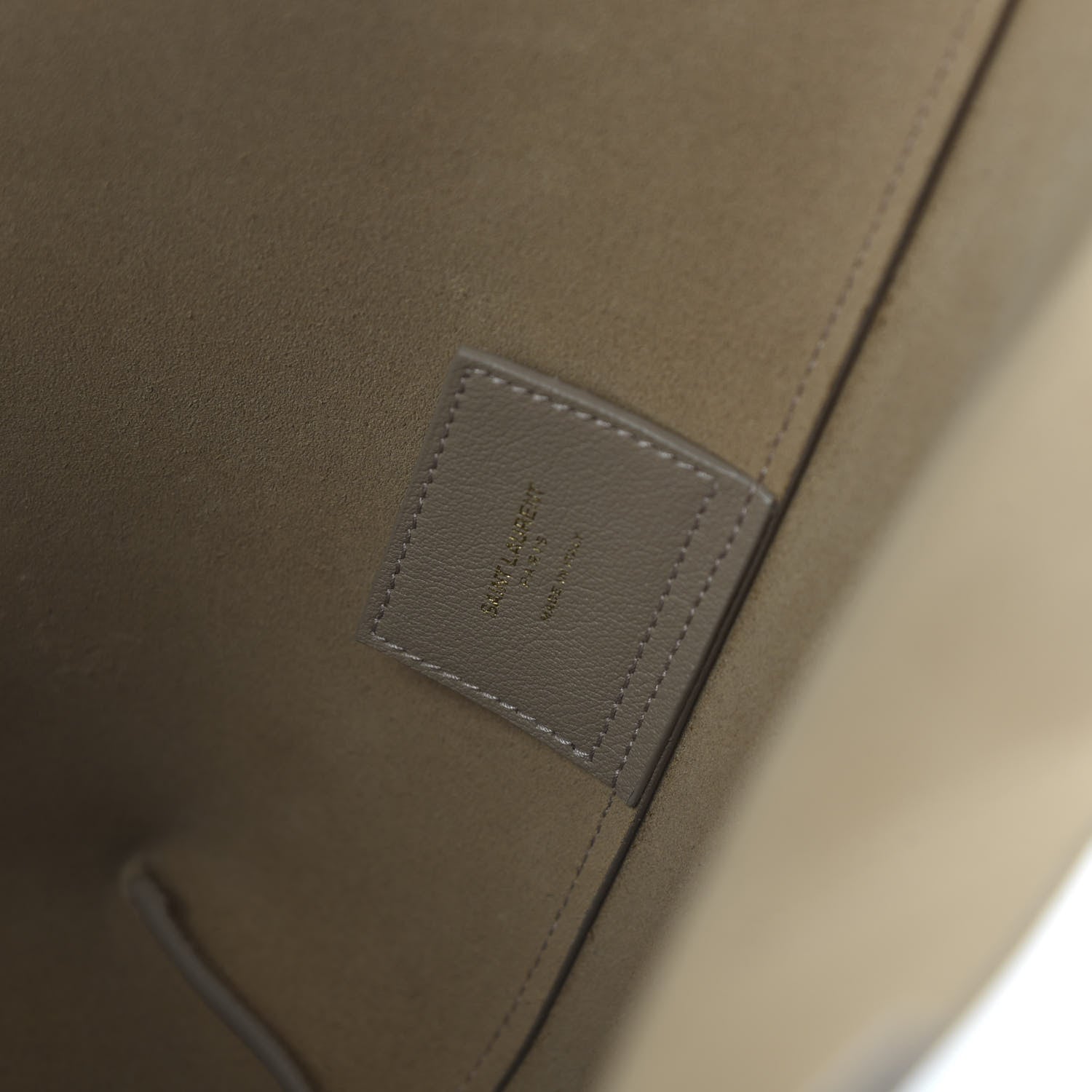 Saint Laurent Calfskin Large Shopping Tote Dusty Gray 8 of 9