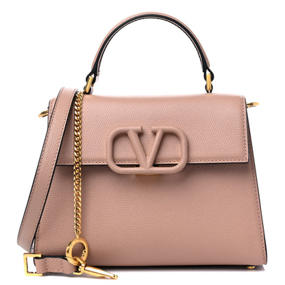 Valentino Garavani Grainy Calfskin Small VSling Top Handle Bag Poudre 1 of 9
