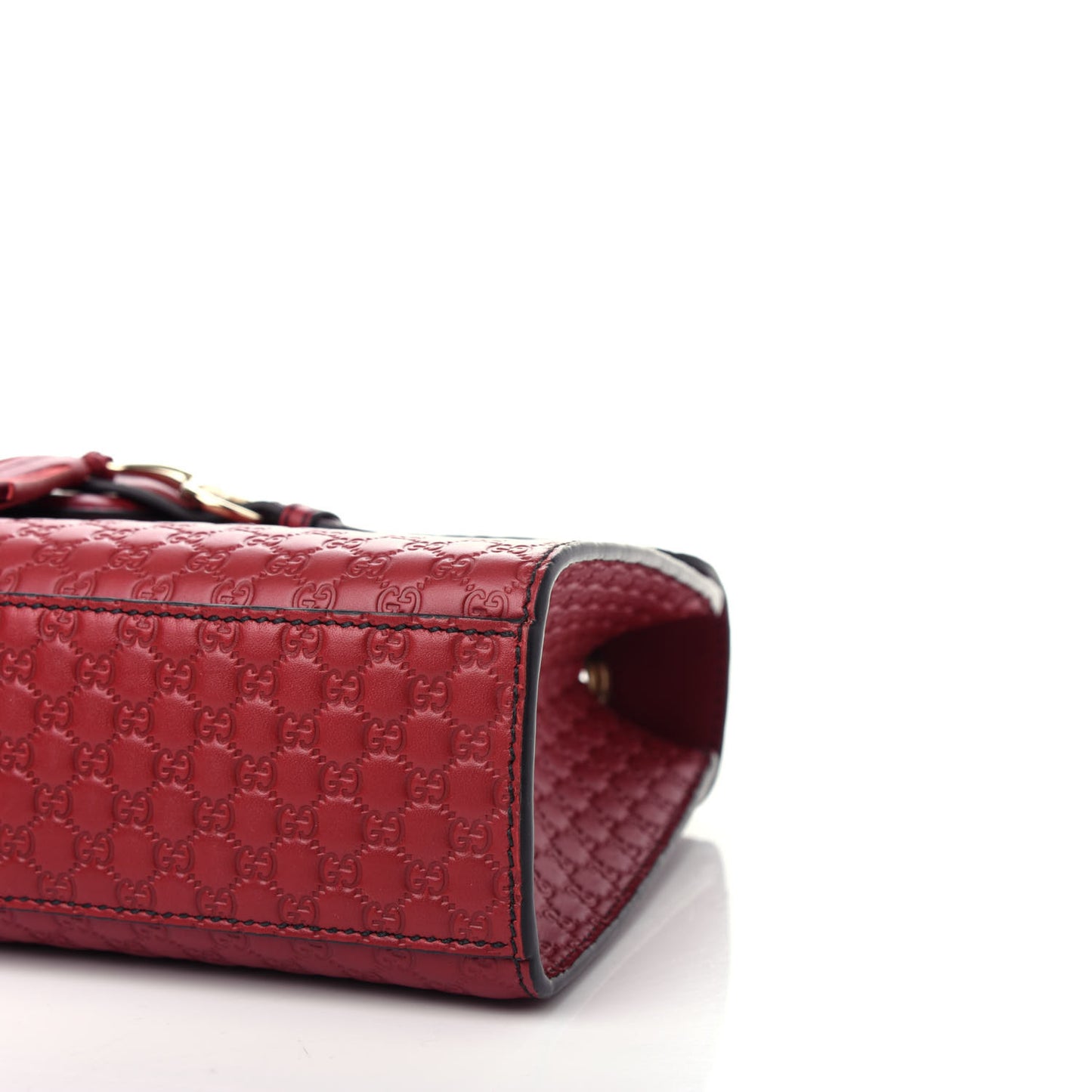 Microguccissima Medium Emily Chain Shoulder Bag Red