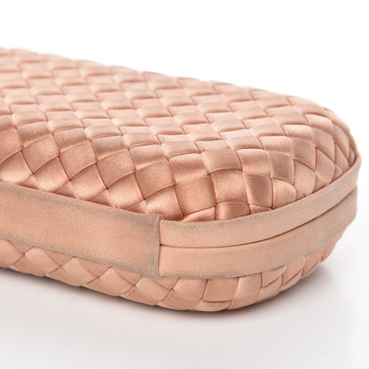 Bottega Veneta Satin Intrecciato Impero Knot Clutch Dahlia 9 of 12