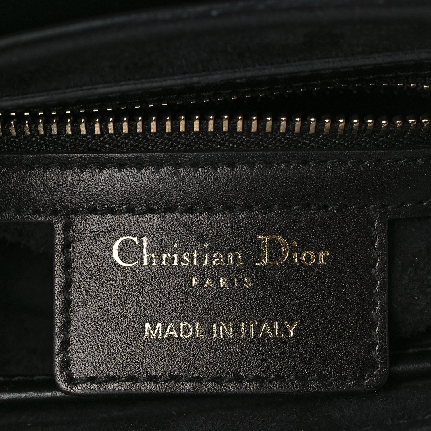 Christian Dior Calfskin Mini D Fence Saddle Bag Black 7 of 11