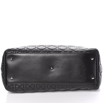 Christian Dior Lambskin Cannage Large Dior Soft Shopping Tote Black 15 of 15