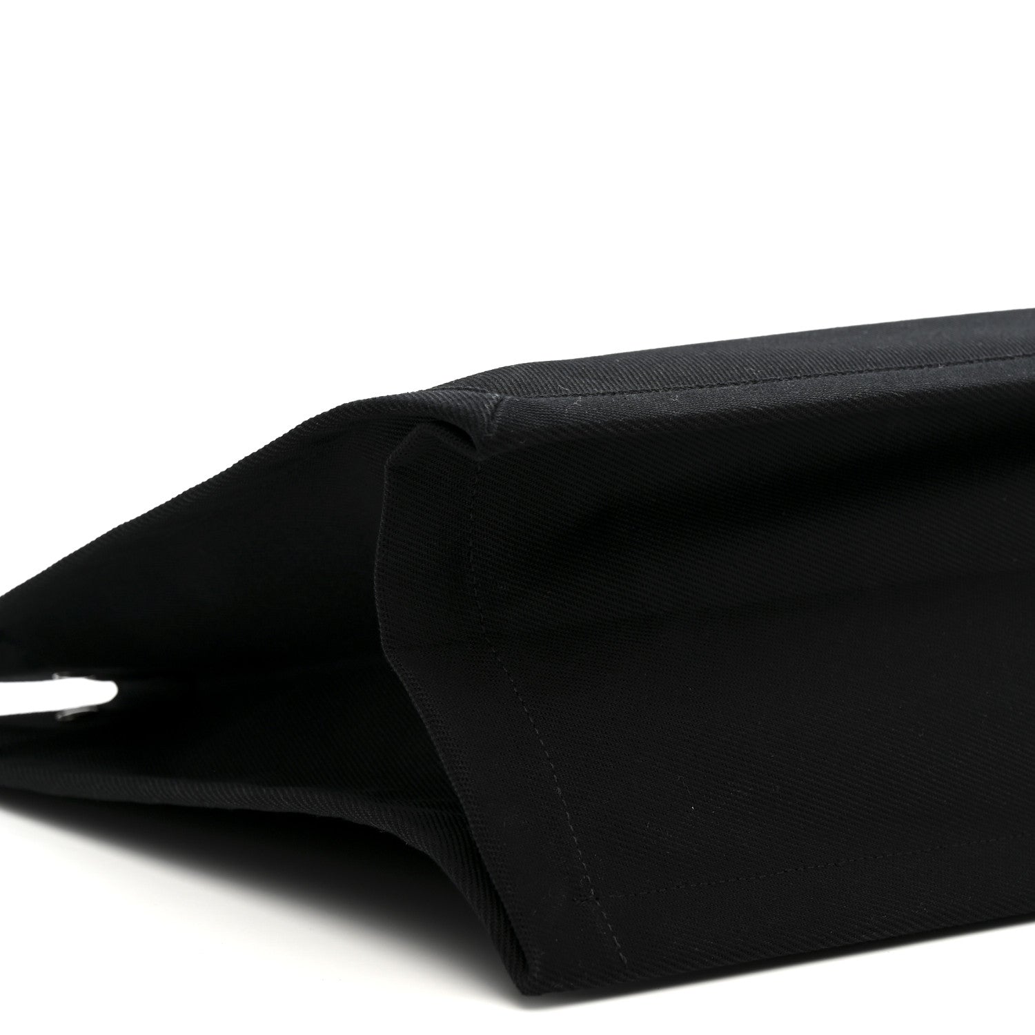 Saint Laurent Linen Calfskin Rive Gauche Tote Black 9 of 12