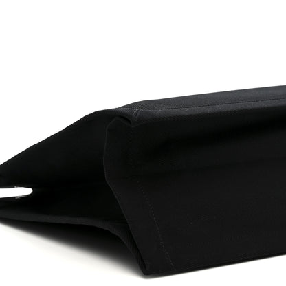 Saint Laurent Linen Calfskin Rive Gauche Tote Black 9 of 12