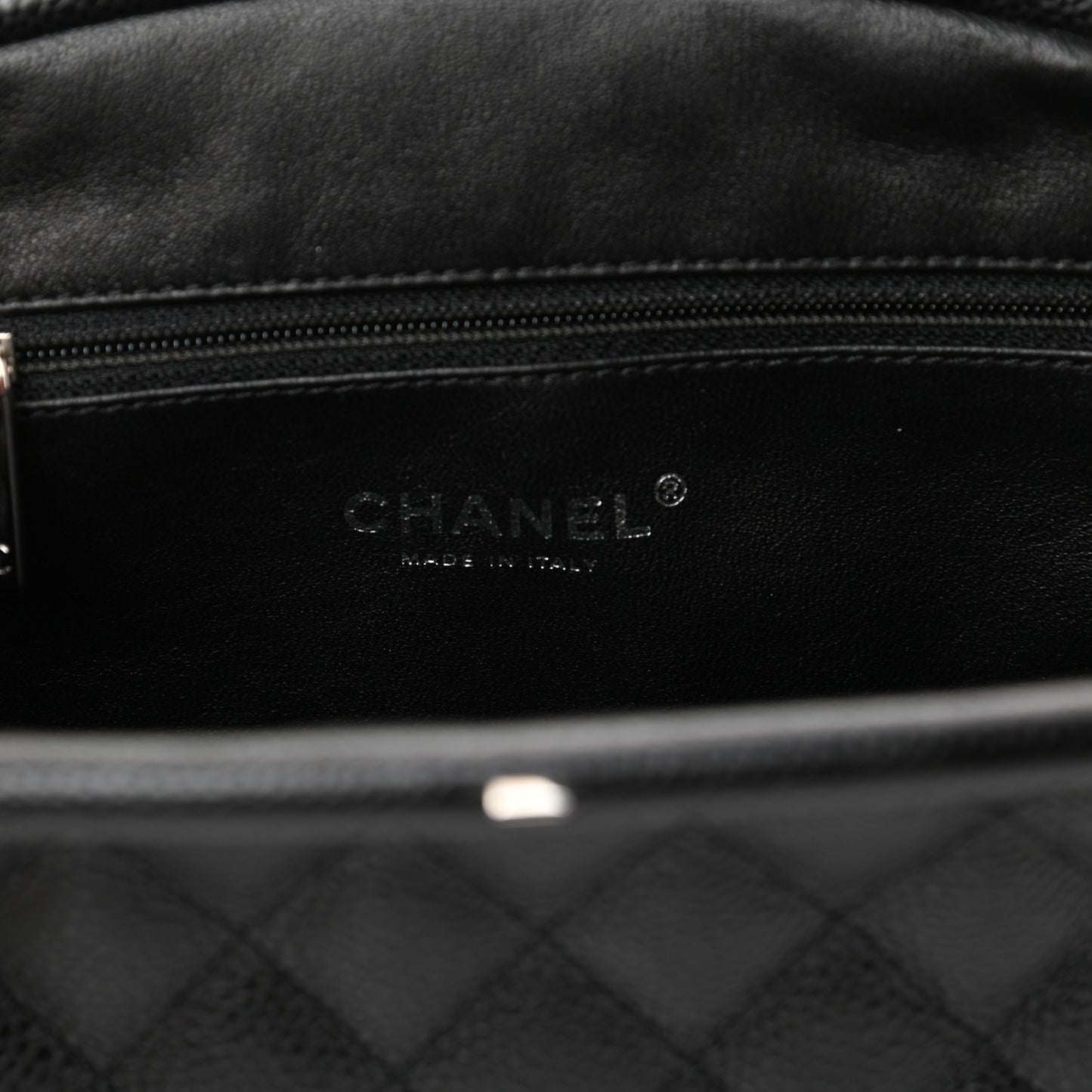 Caviar Quilted Timeless Clutch Black