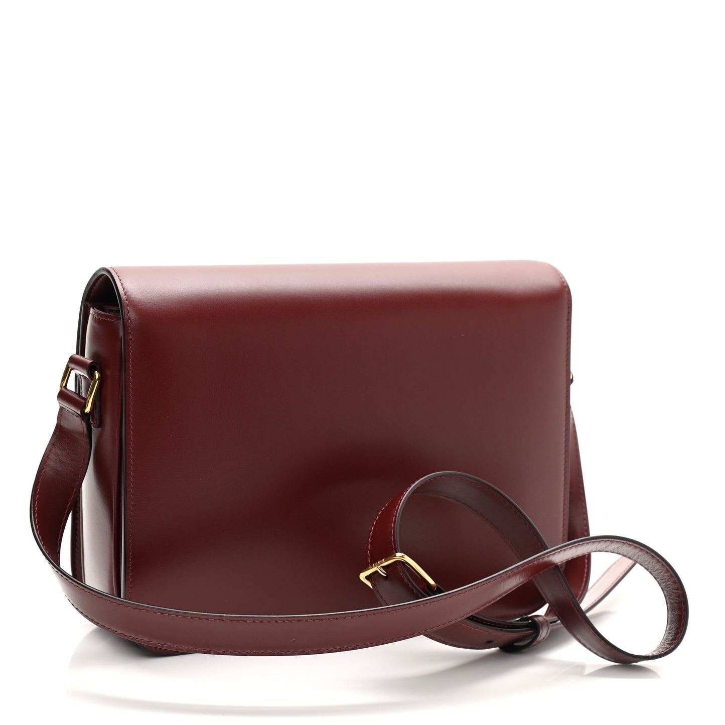 Shiny Calfskin Medium Triomphe Light Burgundy