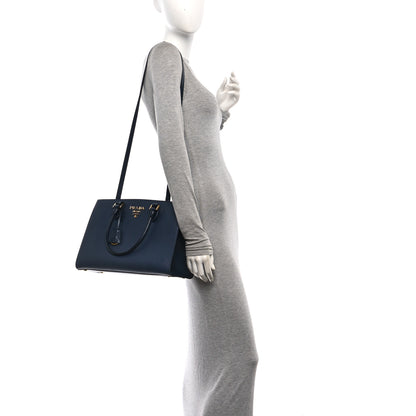 Prada Saffiano Soft Calfskin Tote Baltico 2 of 10