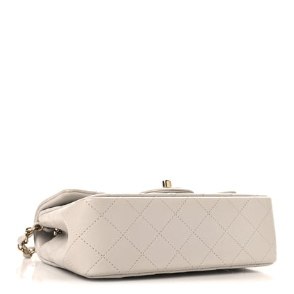 Chanel Lambskin Quilted Mini Rectangular Flap White 4 of 12