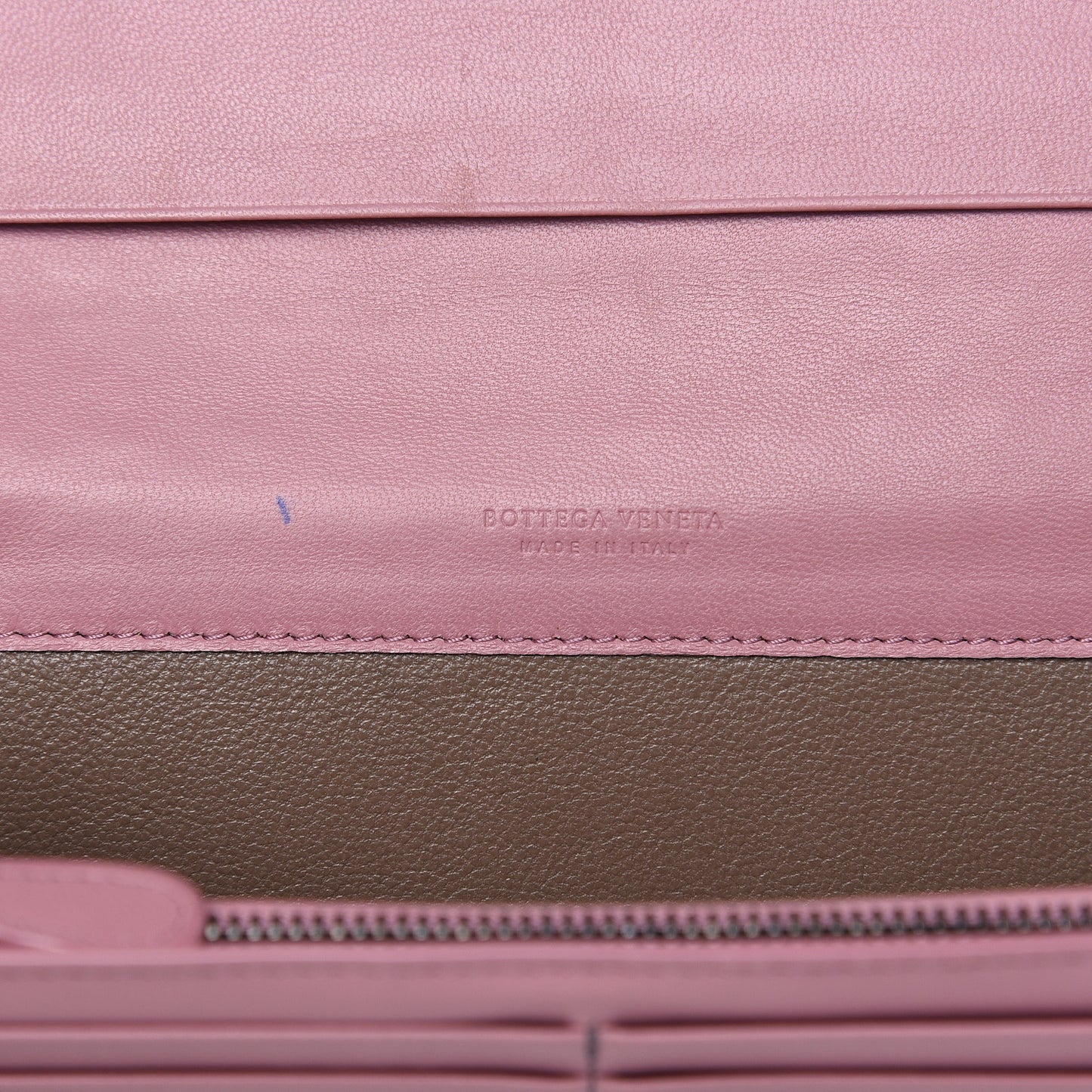 Nappa Intrecciato Continental Flap Wallet Light Grey Watteau