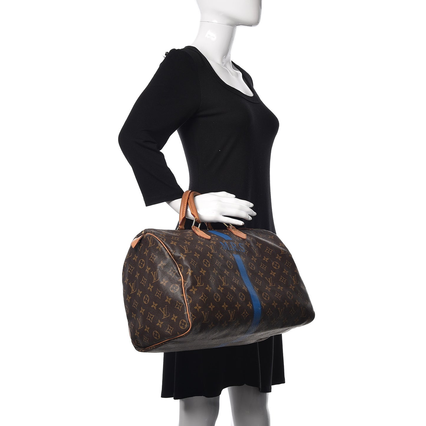 Monogram My LV Heritage Speedy 40 Blue de France Blue Clair