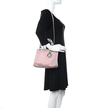 Christian Dior Lucite Nylon Cannage Medium Lady Dior Pink 2 of 10