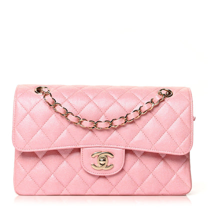 Chanel Iridescent Caviar Quilted Small Double Flap Pink 1 of 11