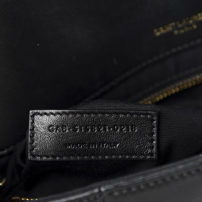 Saint Laurent Lambskin Patchwork Monogram Medium Jamie Black 10 of 11