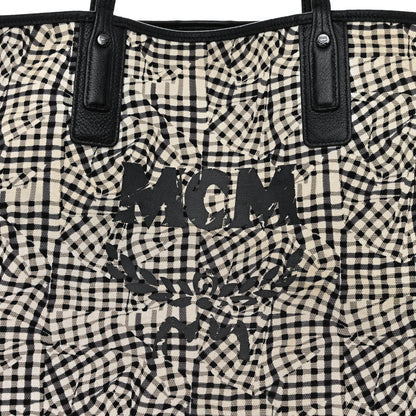MCM Visetos Large Liz Reversible Shopper Tote Black 16 of 18