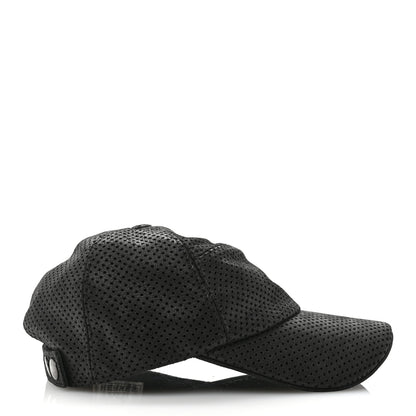 Hermes Lambskin Perforated Cap 58 Black 5 of 10