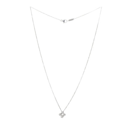 Tiffany Platinum Diamond Four-Stone Pendant Necklace 3 of 5