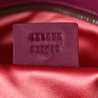 Gucci Velvet Matelasse Medium GG Marmont Shoulder Bag Fuchsia Violet Cyclamen 7 of 9