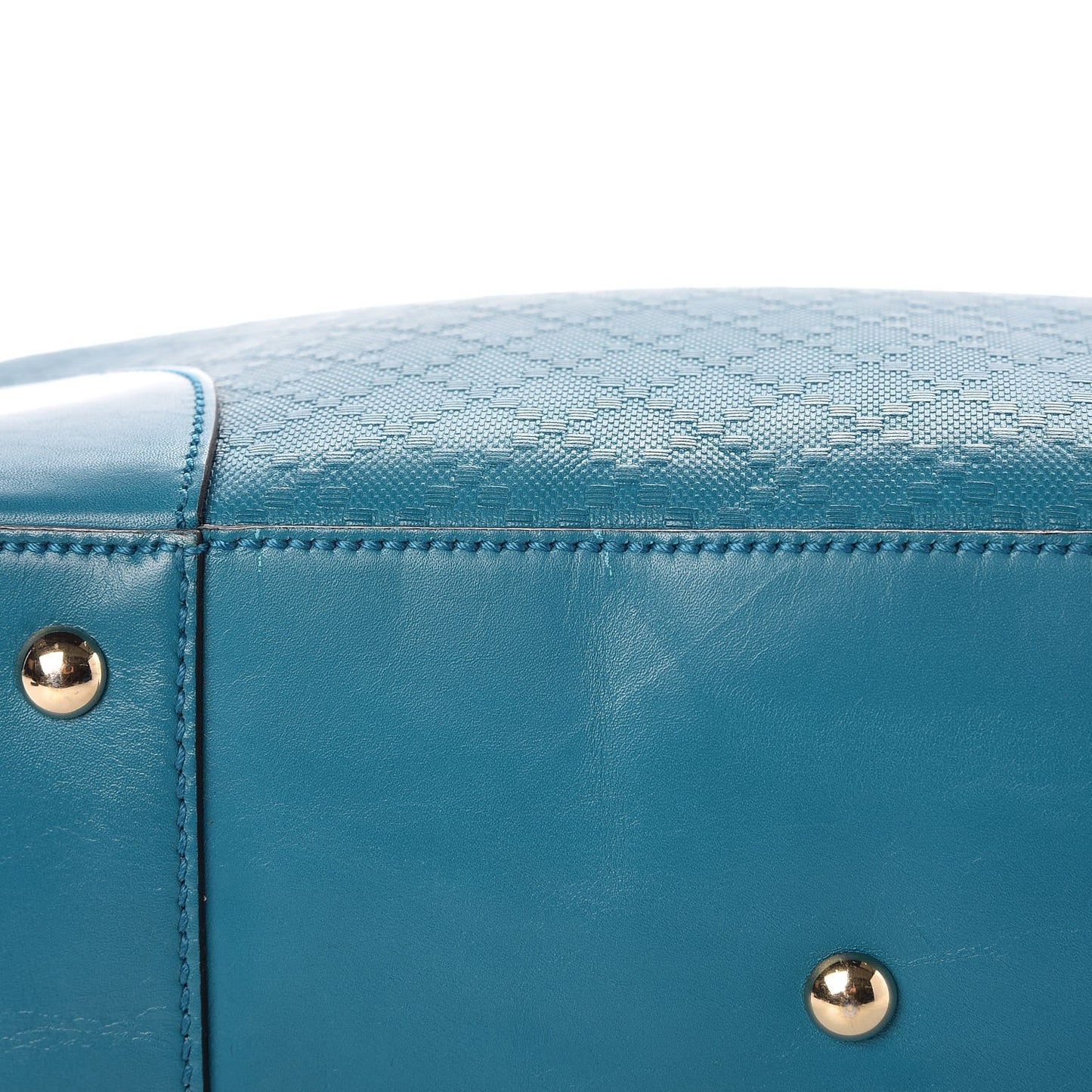Calfskin Bright Diamante Top Handle Bag Deep Cobalt