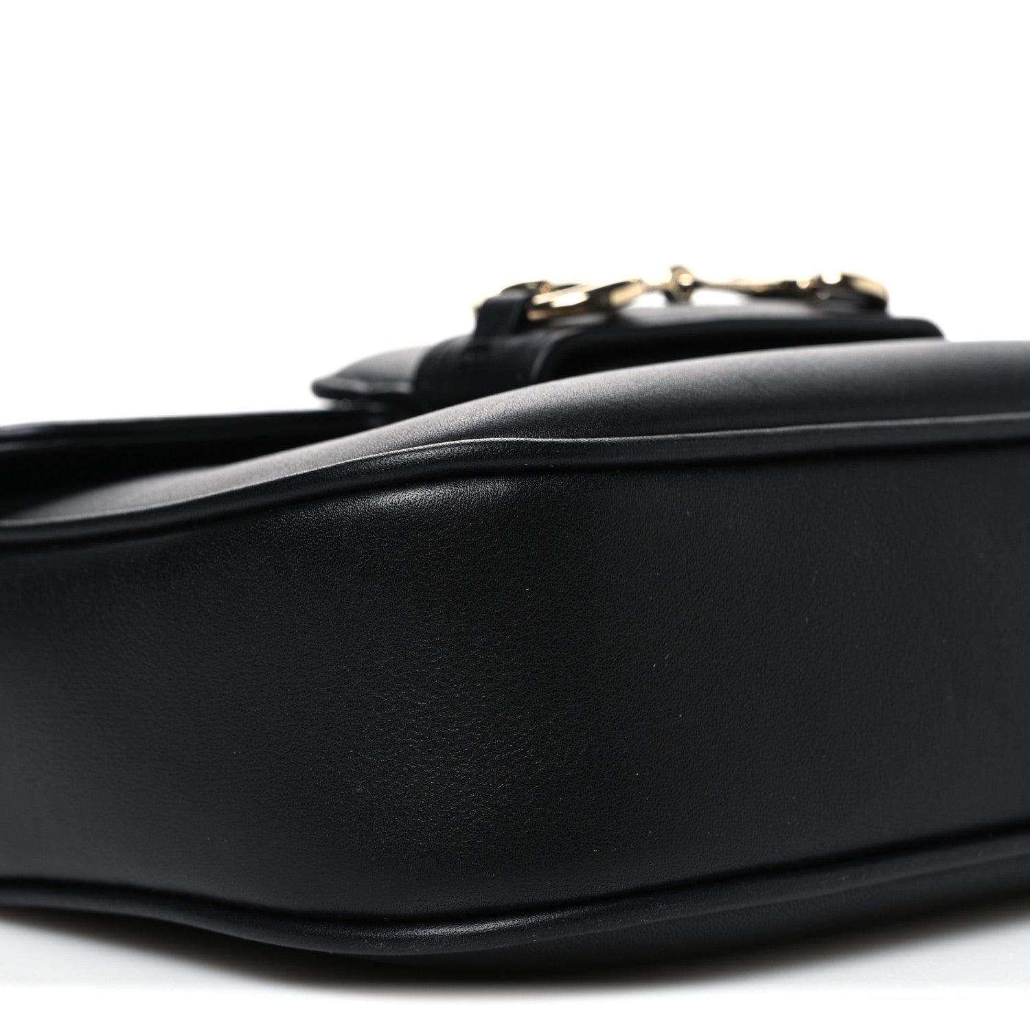 Gucci Arabella Calfskin Horsebit 1955 Shoulder Bag Black Black 9 of 10