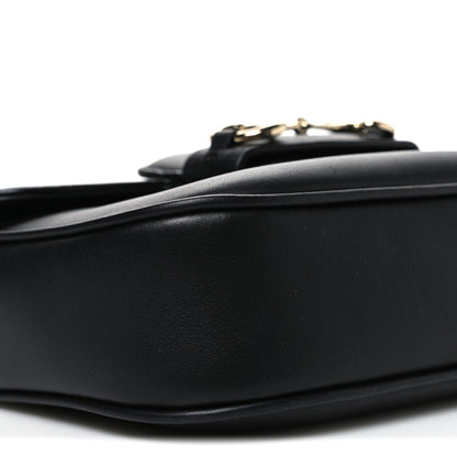 Gucci Arabella Calfskin Horsebit 1955 Shoulder Bag Black Black 9 of 10