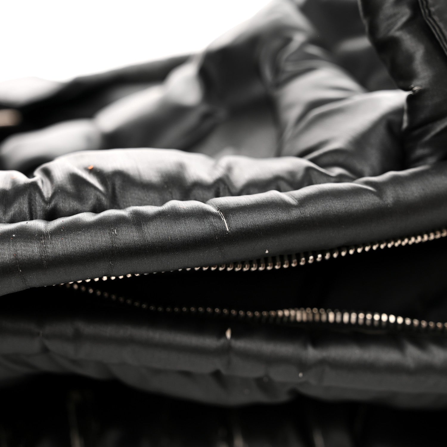 Chanel Nylon Embossed Doudoune Bowling Bag Black 14 of 16