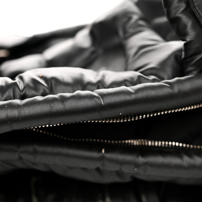 Chanel Nylon Embossed Doudoune Bowling Bag Black 14 of 16