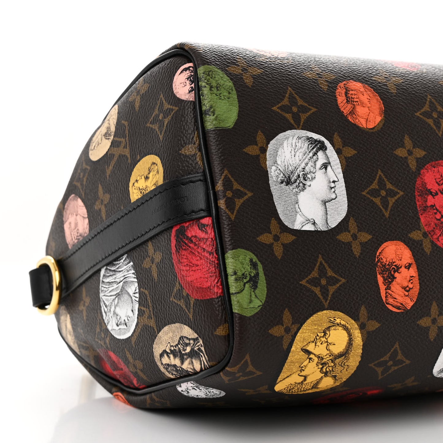 X FORNASETTI Monogram Cameo Speedy Bandouliere 25
