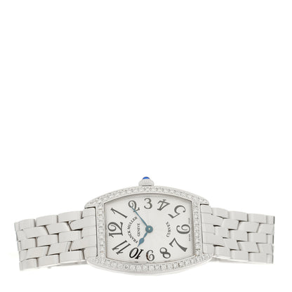 Franck Muller Stainless Steel Diamond Bezel 25mm Cintree Curvex Quartz Watch 1752QZDP 2 of 5