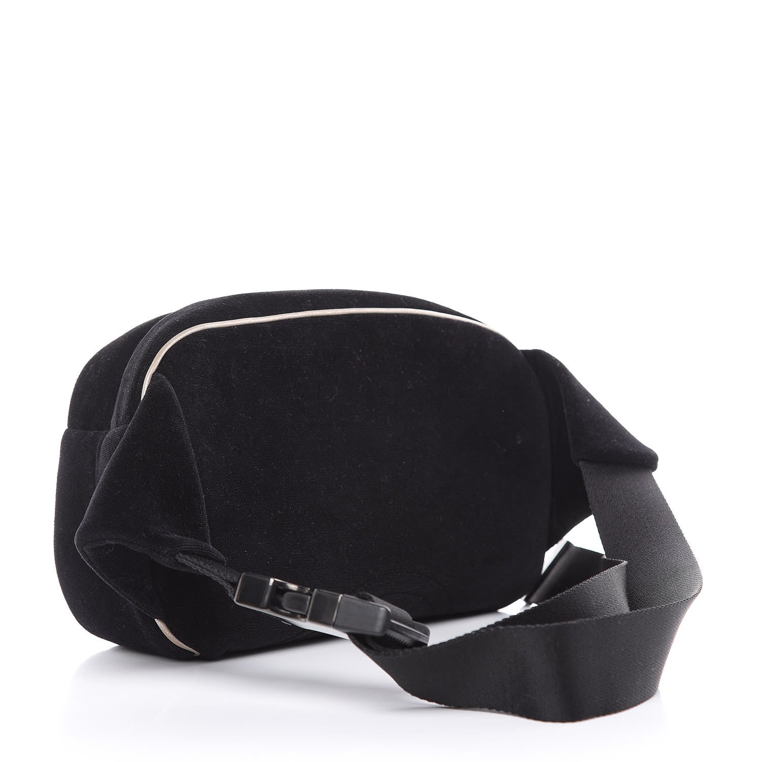 Chanel Velvet Quilted Coco Neige Waist Bag Black 3 of 11