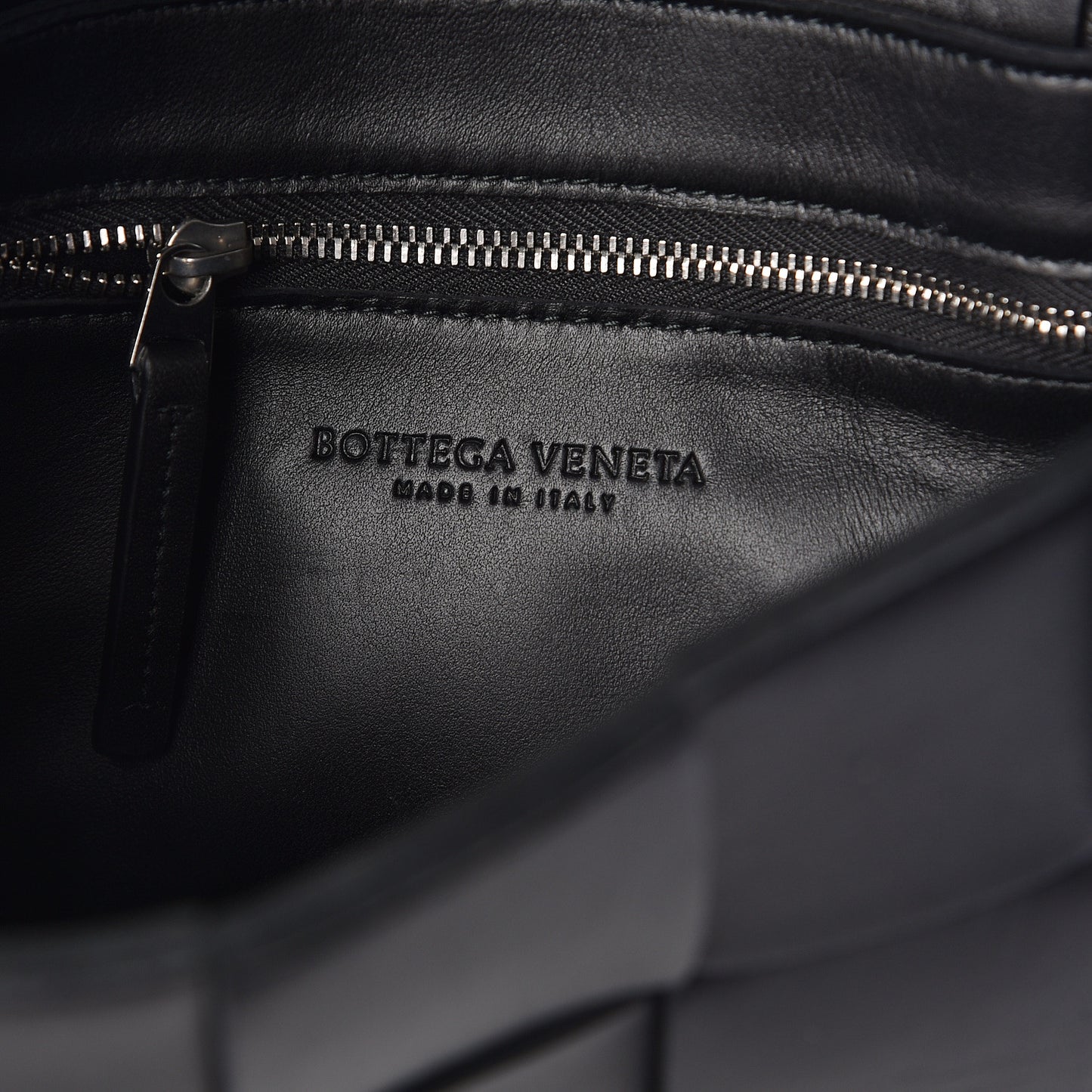 Lambskin Maxi Intrecciato Cassette Crossbody Bag Black