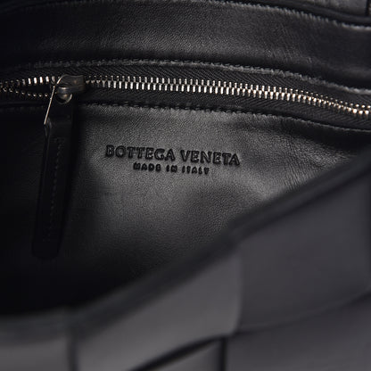 Bottega Veneta Lambskin Maxi Intrecciato Cassette Crossbody Bag Black 6 of 9