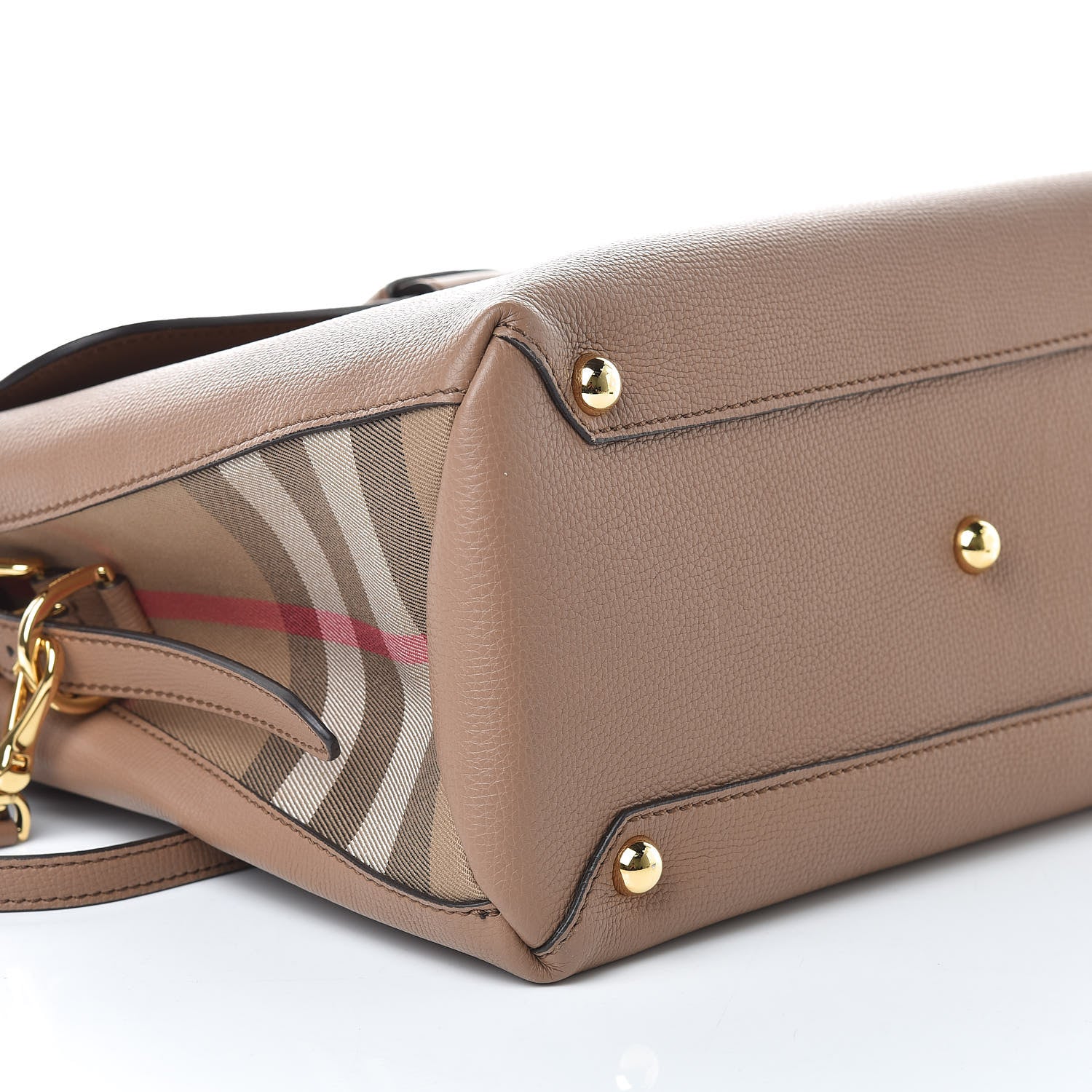 Burberry Derby Calfskin House Check Medium Camberley Dark Sand 8 of 9