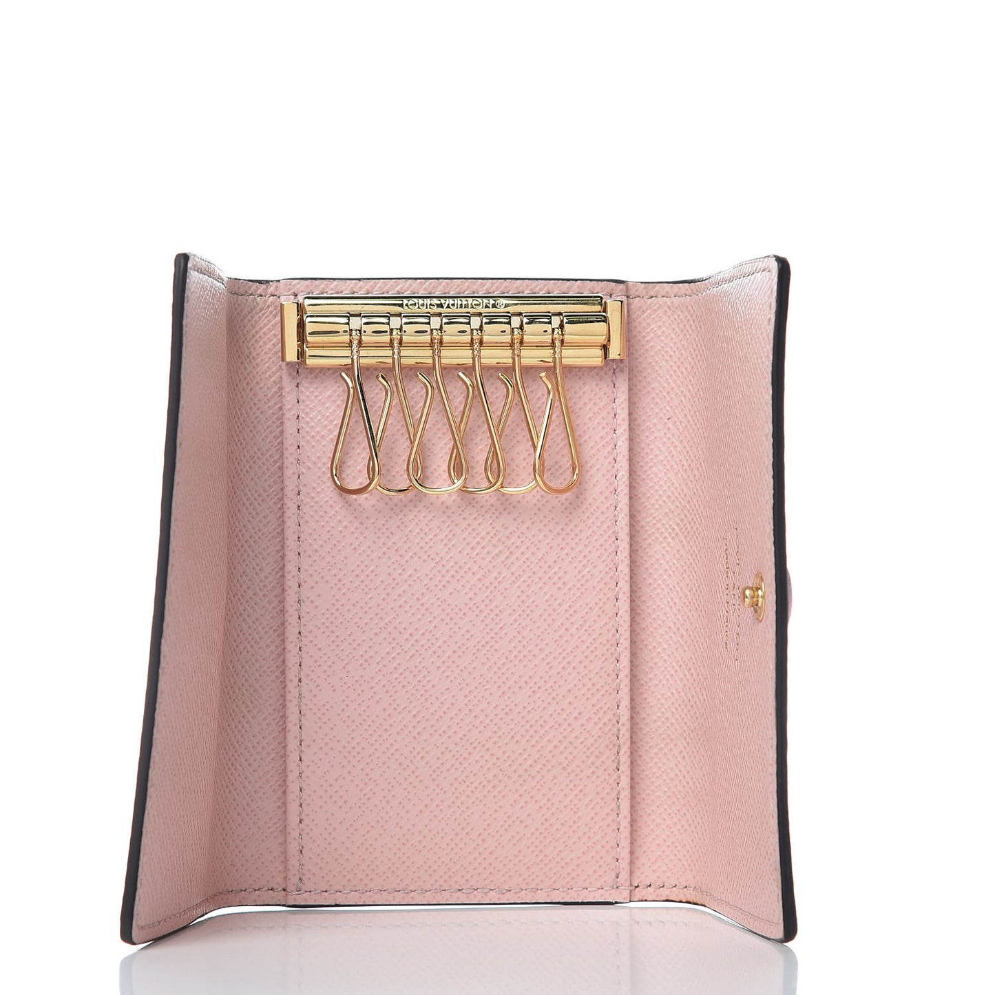 Damier Ebene Multicles 6 Key Holder Rose Ballerine