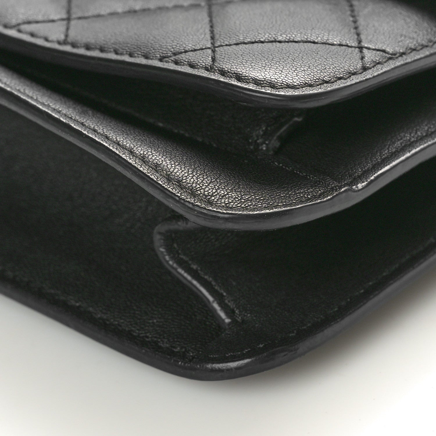 Chanel Grained Calfskin Quilted Small CC Box Top Handle Flap Black 9 of 10