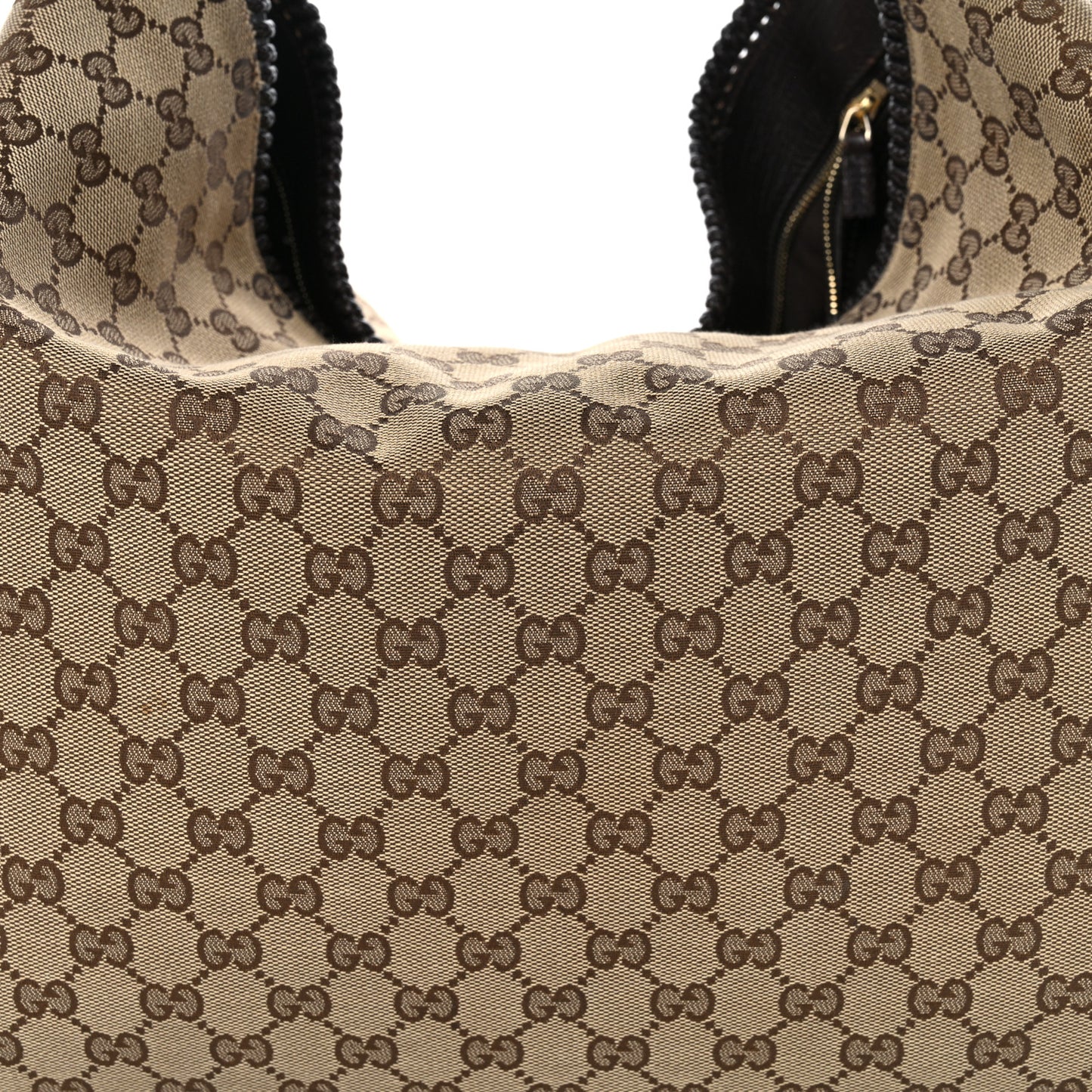 Monogram Large Horsebit Chain Hobo Dark Brown